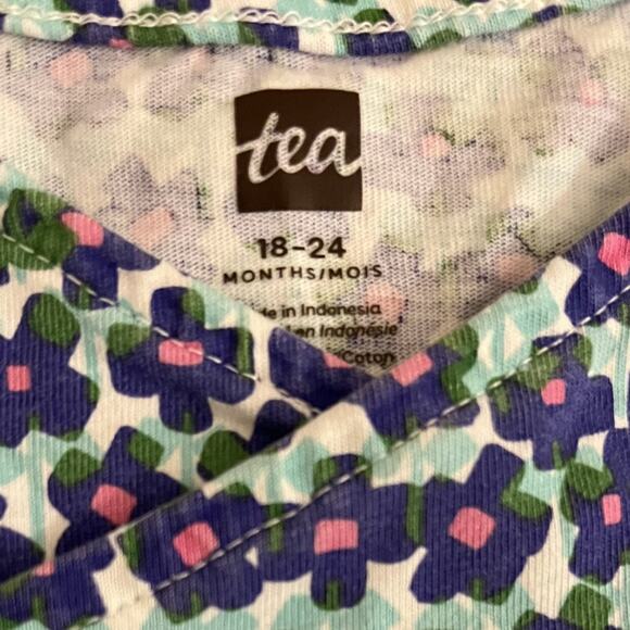 Tea Collection VGUC Long Sleeve Wrap Neck Dress. 18-24 Months - Picture 2 of 4